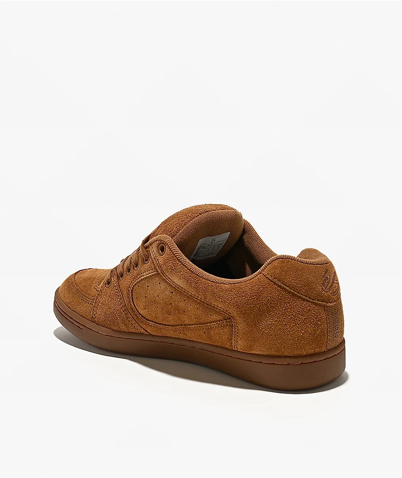 eS Accel Brown & Gum Skate Shoes