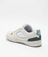 eS Accel Fit White & Teal Skate Shoes