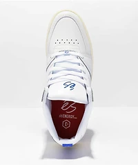 eS Accel Slim Mid White & Tan Shoes