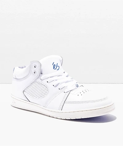 eS Accel Slim Mid White & Tan Shoes