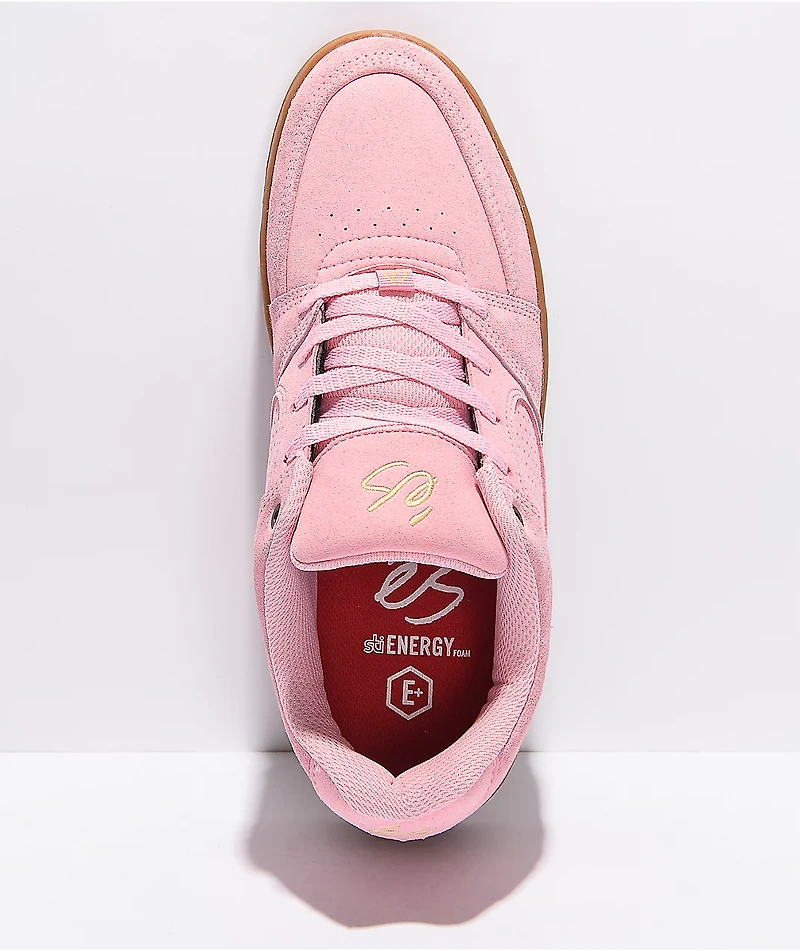eS Accel Slim Pink & Gum Skate Shoes