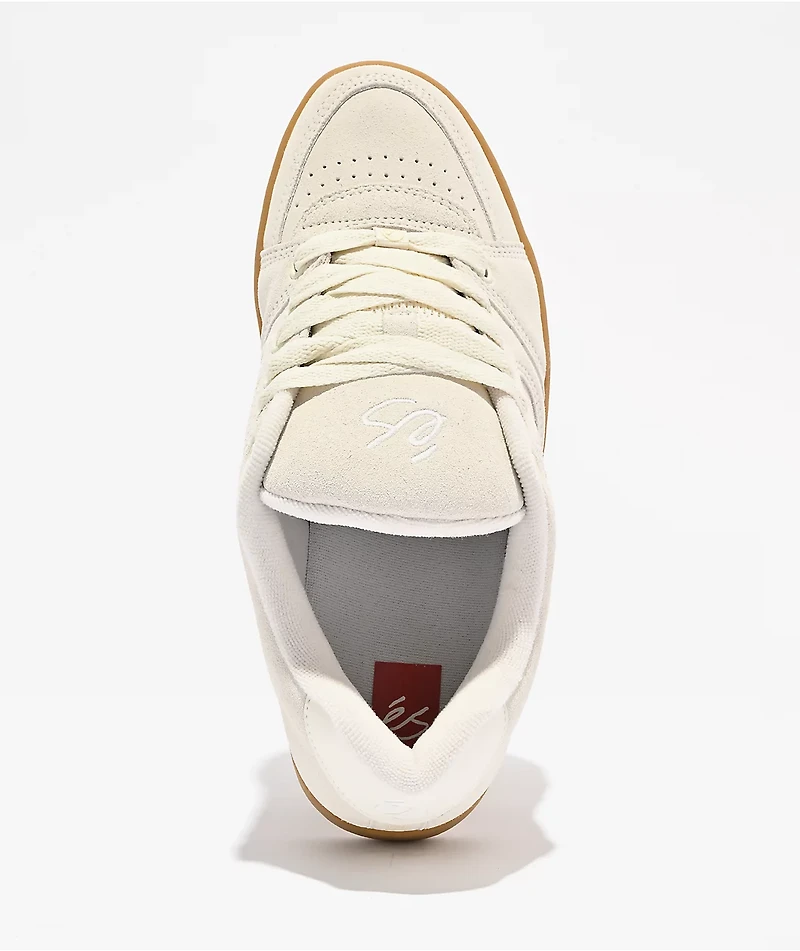 eS Accel White & Gum Skate Shoes