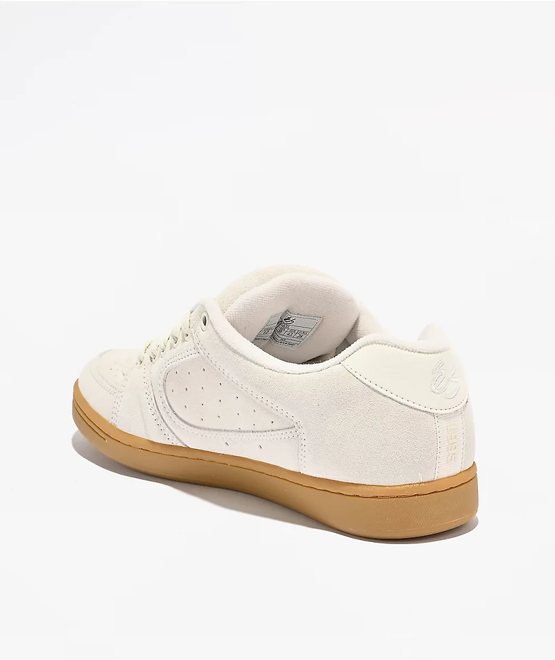 eS Accel White & Gum Skate Shoes