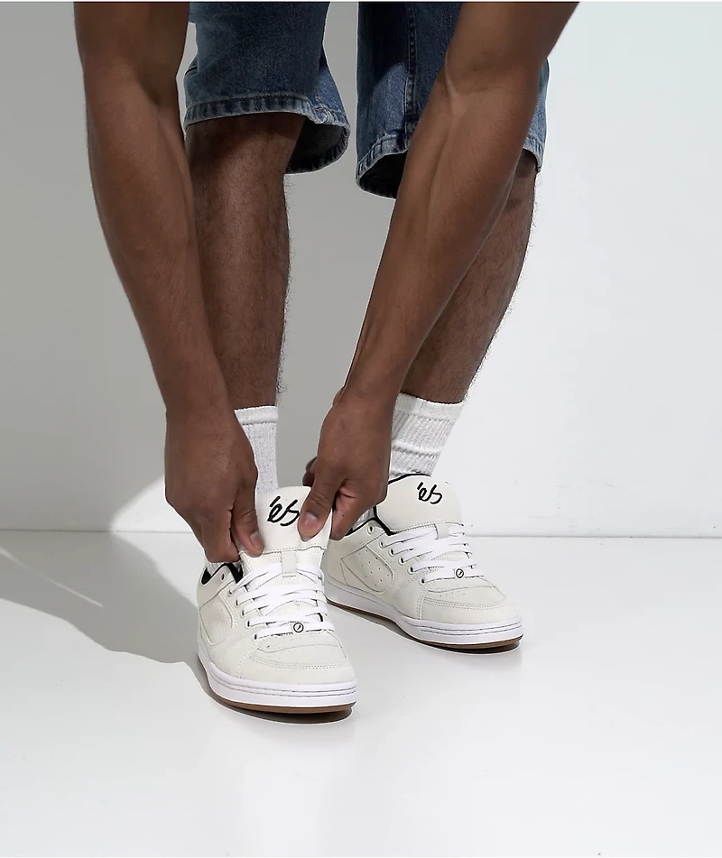 eS Accel White Skate Shoes