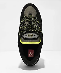 eS One Nine 7 Black & Lime Green Skate Shoes