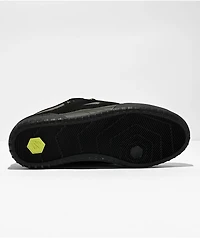 eS One Nine 7 Black & Lime Green Skate Shoes