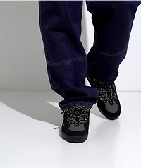 eS One Nine 7 Black & Lime Green Skate Shoes