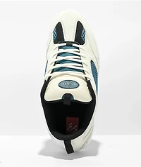 eS Quattro White, Blue & Black Skate Shoes