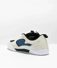 eS Quattro White, Blue & Black Skate Shoes