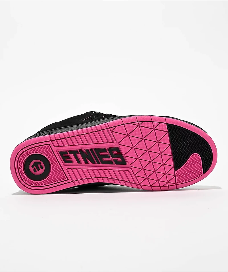 etnies Callicut Black & Pink Skate Shoes