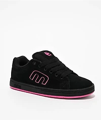 etnies Callicut Black & Pink Skate Shoes
