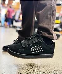 etnies Callicut Black & White Skate Shoes