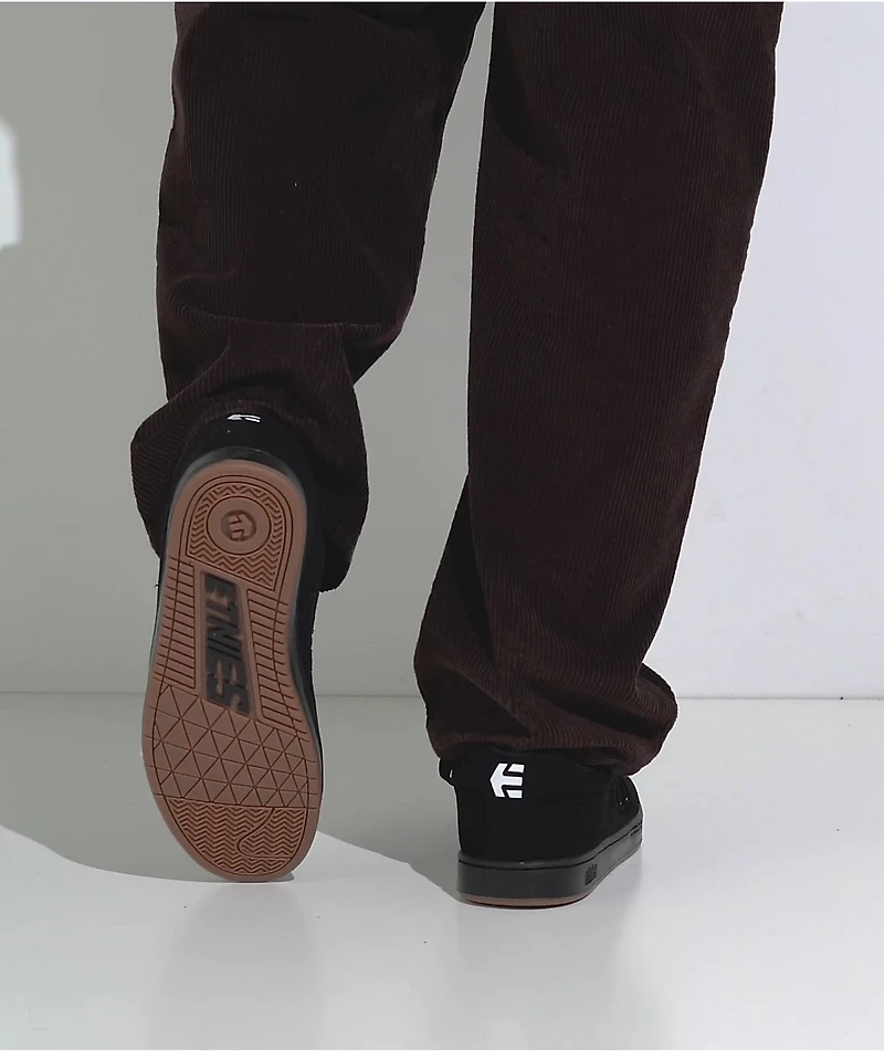 etnies Callicut Black & White Skate Shoes