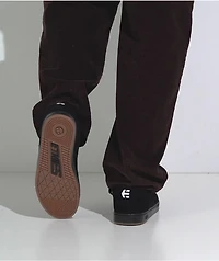 etnies Callicut Black & White Skate Shoes