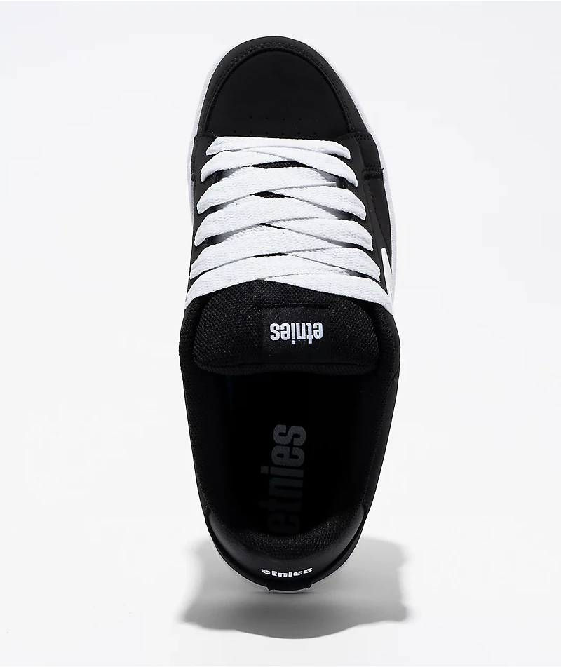 etnies Kingpin 2K Black & White Skate Shoes