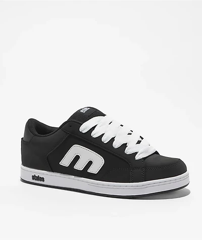 etnies Kingpin 2K Black & White Skate Shoes