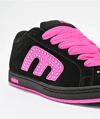 etnies Kingpin Black & Pink Skate Shoes