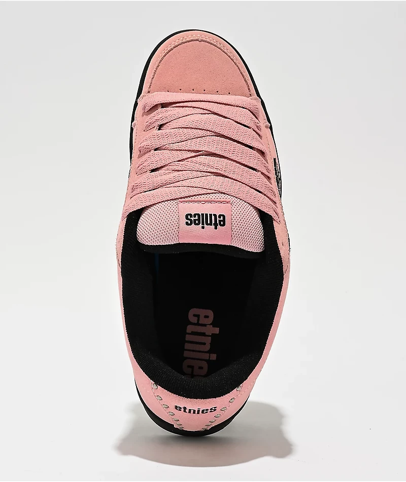etnies Kingpin Pink & Black Skate Shoes