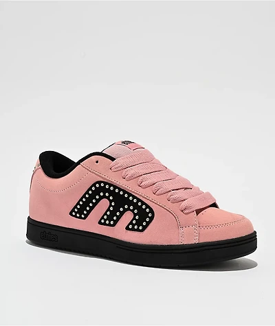 etnies Kingpin Pink & Black Skate Shoes