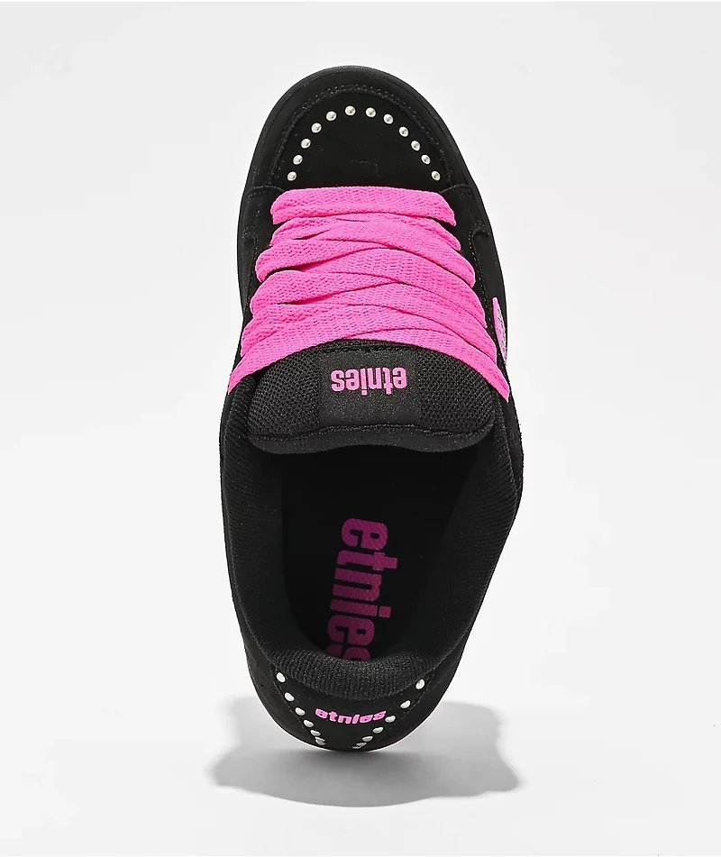 etnies Kingpin SMU Black & Pink Skate Shoes