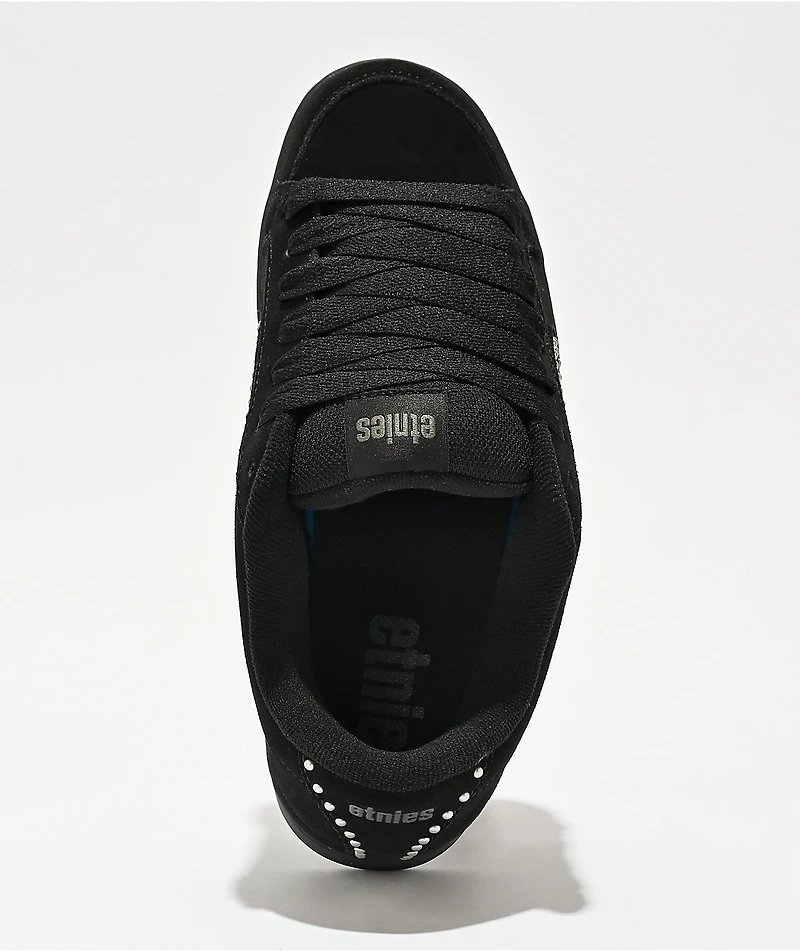 etnies Kingpin Studded Black Skate Shoes