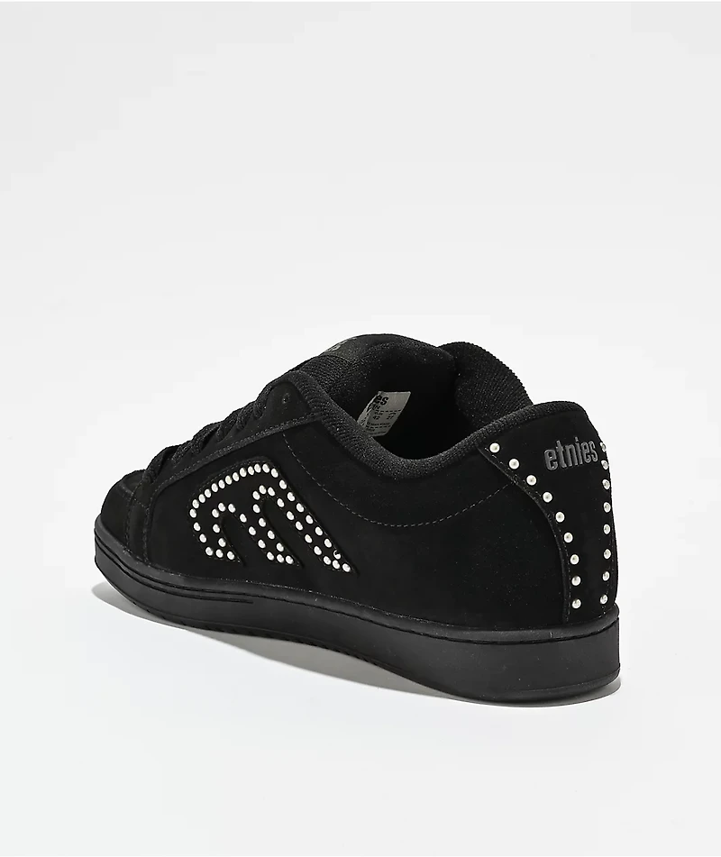 etnies Kingpin Studded Black Skate Shoes