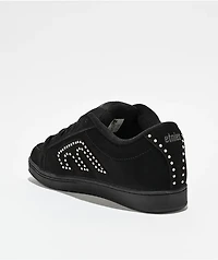 etnies Kingpin Studded Black Skate Shoes