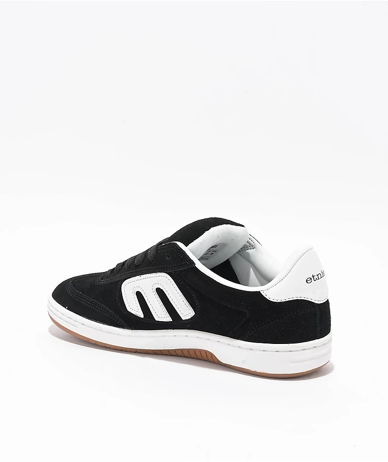 etnies Locut Black & White Skate Shoes