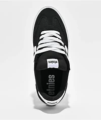 etnies Locut Black & White Vulcanized Skate Shoes