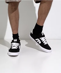 etnies Locut Black & White Vulcanized Skate Shoes