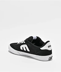 etnies Locut Black & White Vulcanized Skate Shoes