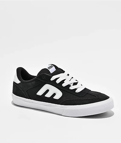 etnies Locut Black & White Vulcanized Skate Shoes