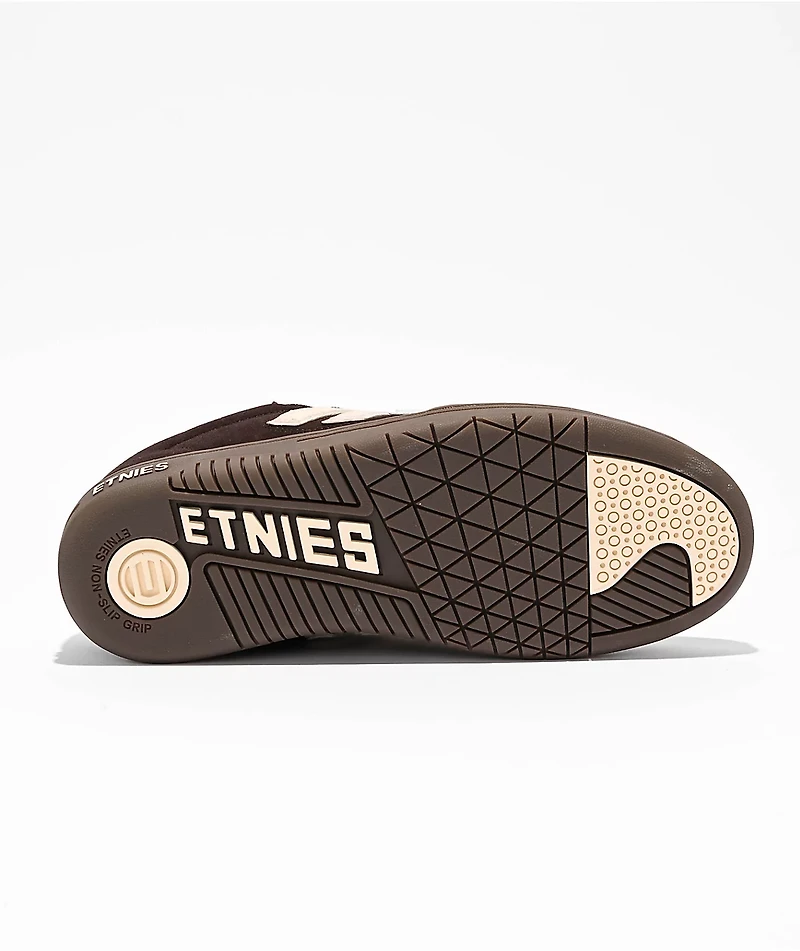 etnies Locut Brown & Bone Skate Shoes