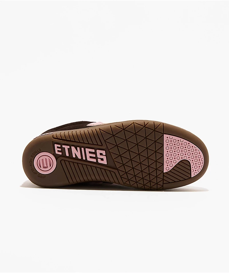 etnies Locut Brown & Pink Skate Shoes