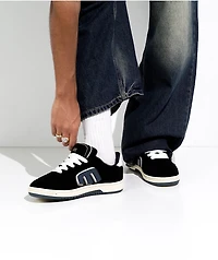etnies Locut Triple Tongue Black & White Skate Shoes