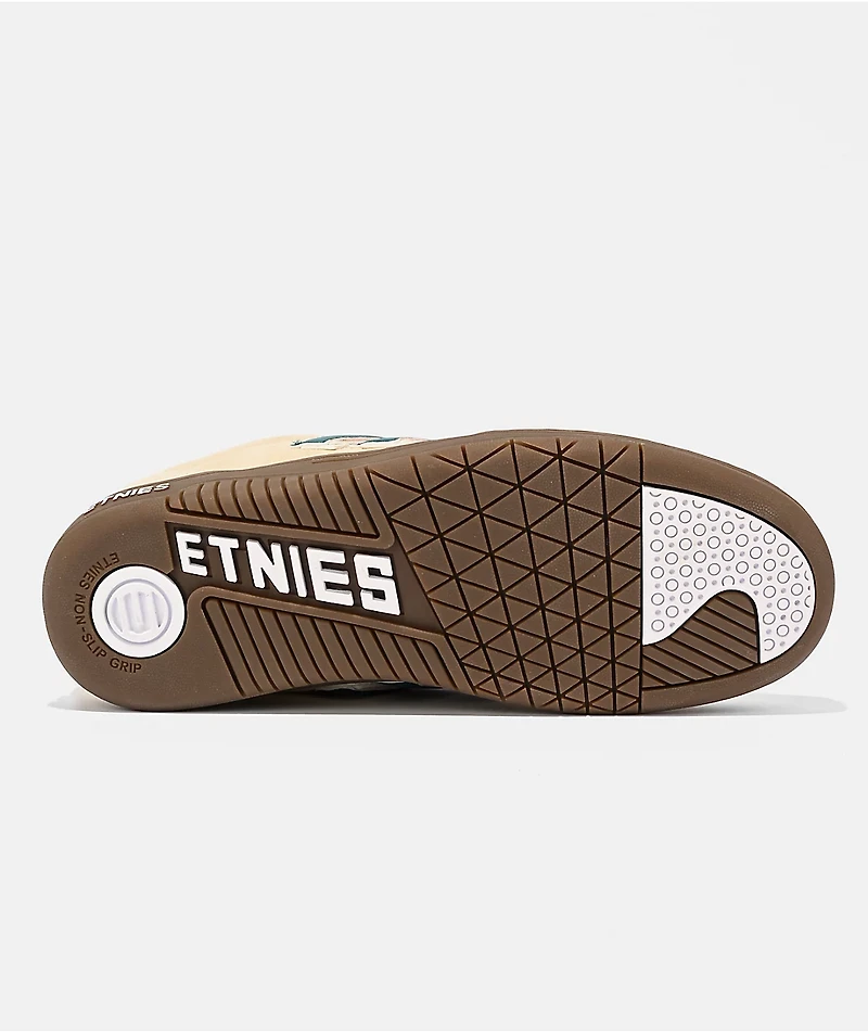 etnies Locut Triple Tongue Tan Skate Shoes
