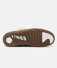 etnies Locut Triple Tongue Tan Skate Shoes