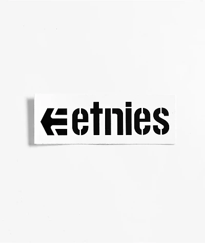 etnies Logo White Sticker