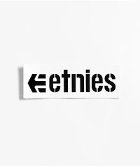 etnies Logo White Sticker