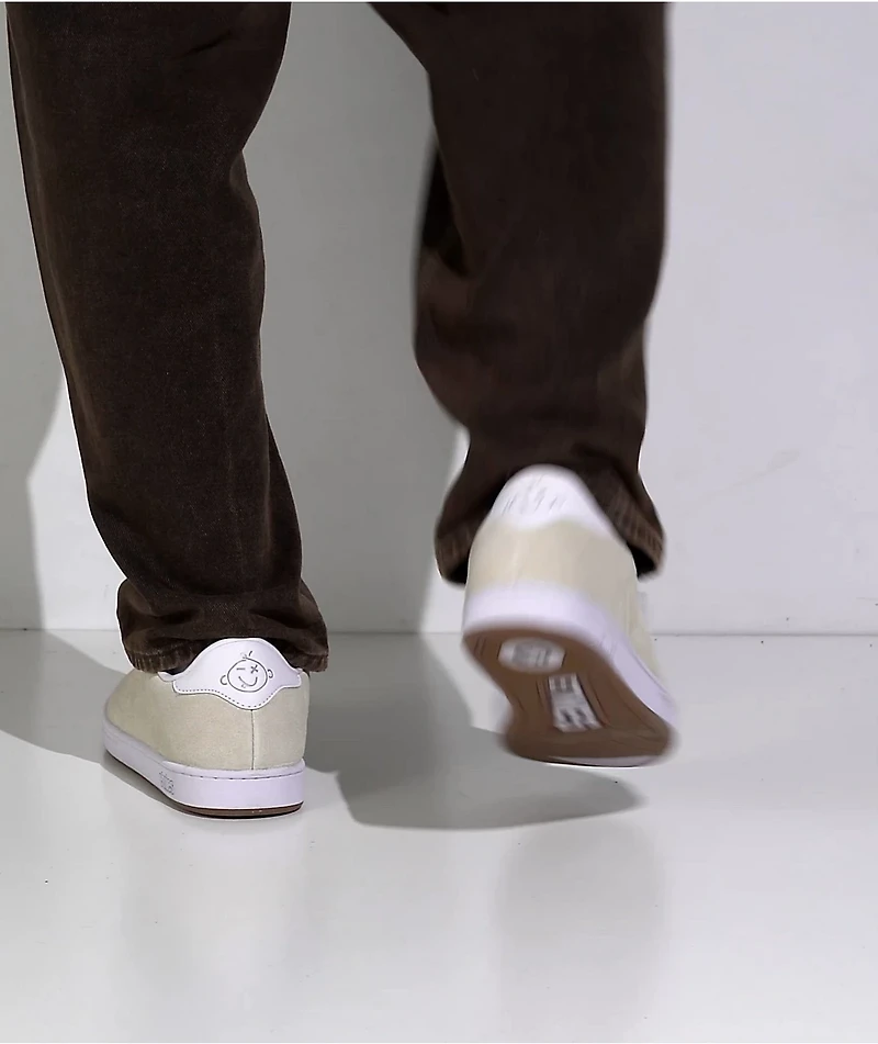etnies Scam White Skate Shoes