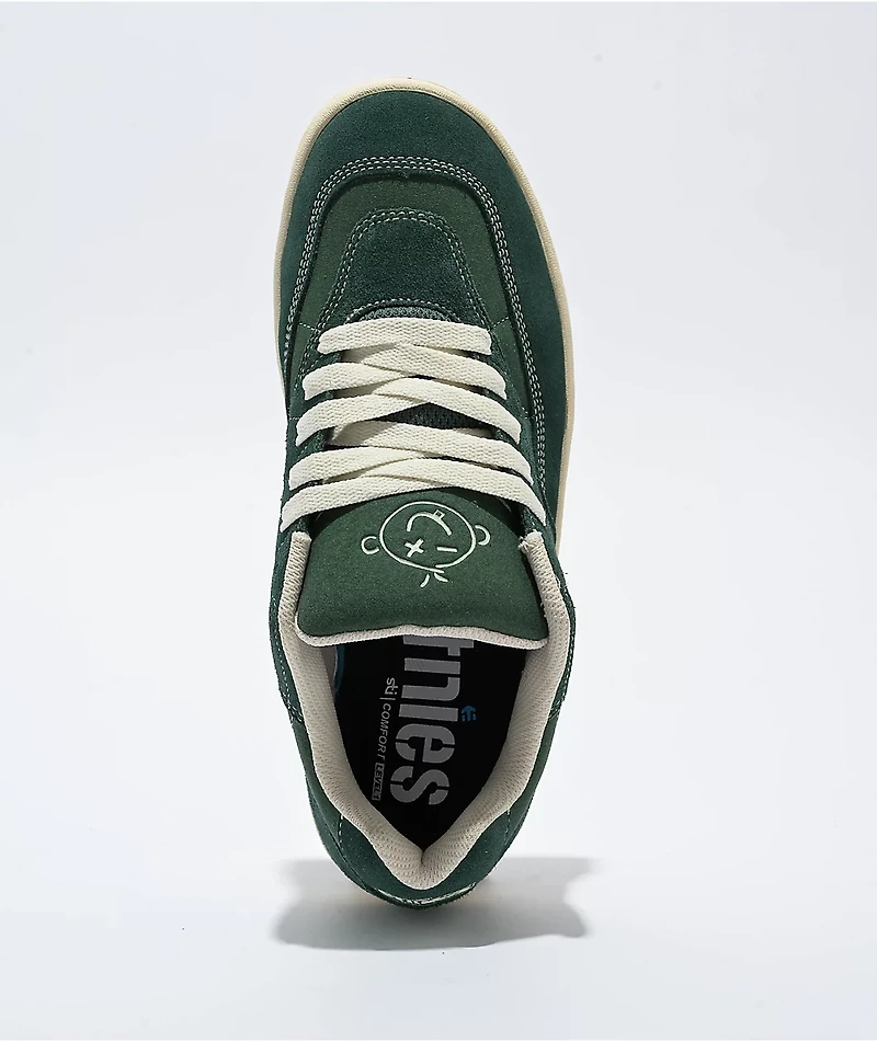 etnies Snake Green & White Skate Shoes