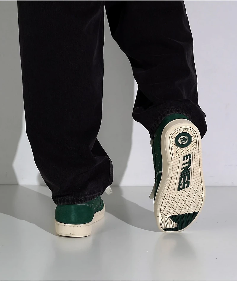 etnies Snake Green & White Skate Shoes