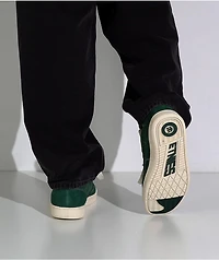 etnies Snake Green & White Skate Shoes