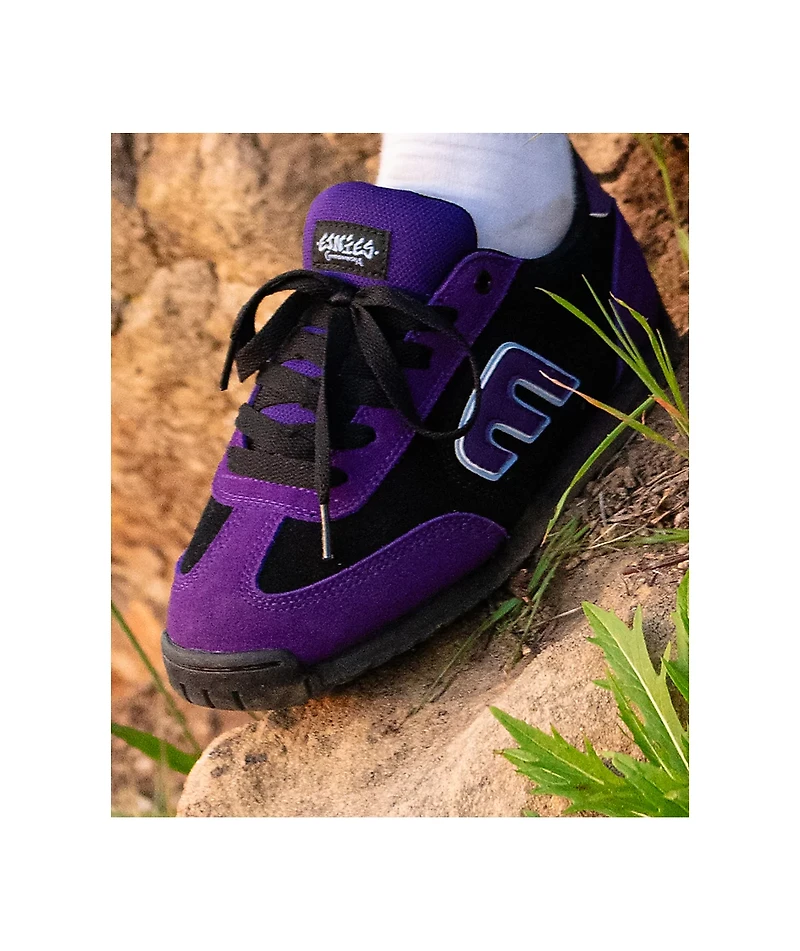 etnies Werka Locut 2K Black & Purple Skate Shoes