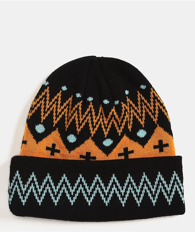 etnies x Apache Geometric Black Beanie
