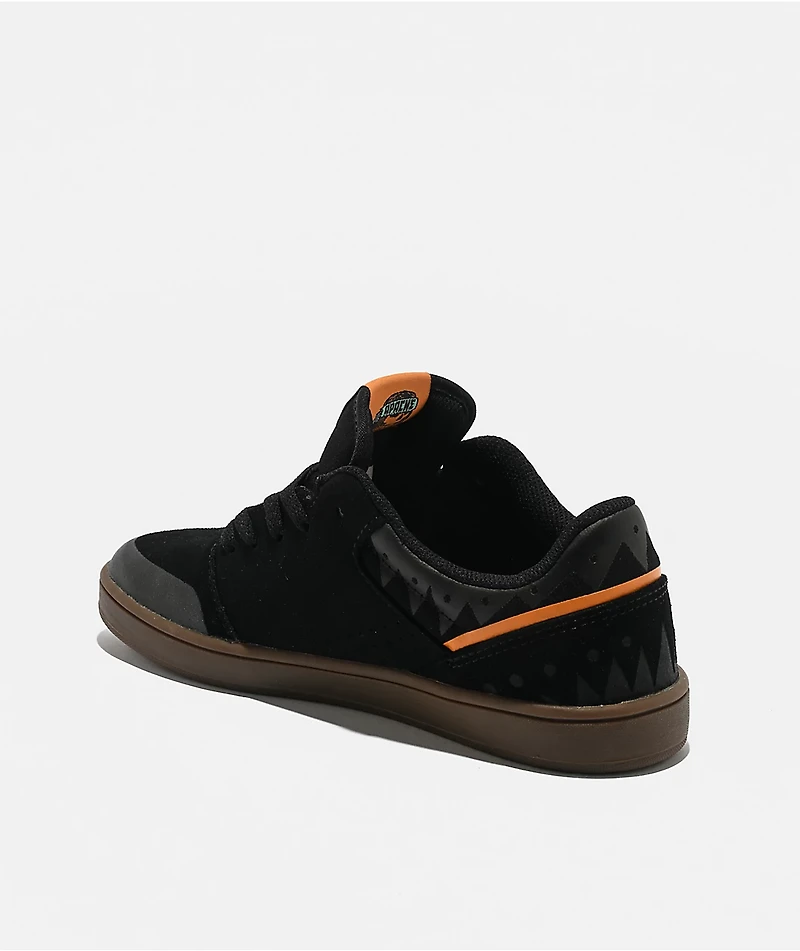 etnies x Apache Kids Marana Black & Gum Skate Shoes