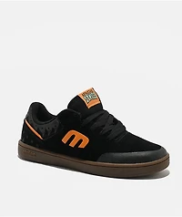 etnies x Apache Kids Marana Black & Gum Skate Shoes