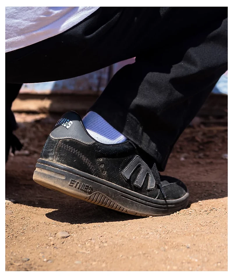 etnies x Apache Locut Black & Grey Skate Shoes