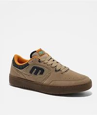 etnies x Apache Locut Tan & Gum Skate Shoes