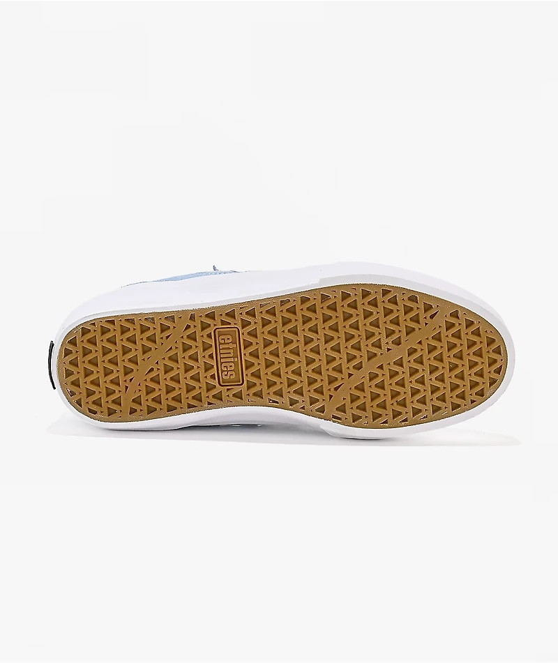 etnies x FOS Locut Vulc Light Blue Skate Shoes